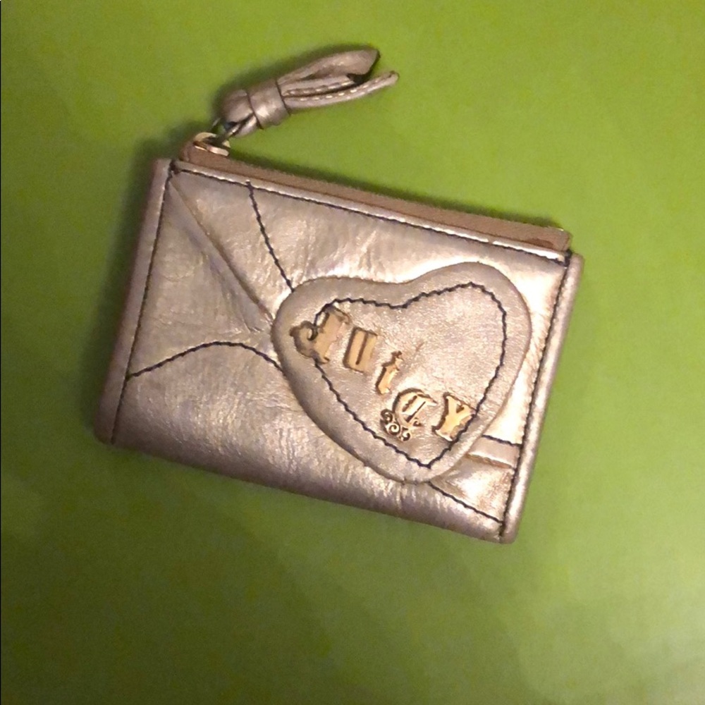 Gold juicy couture card holder